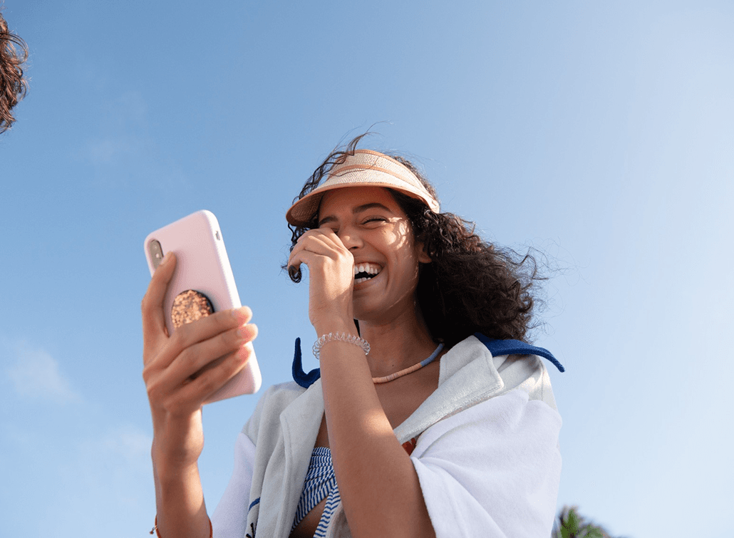 A customer using an agent-powered product